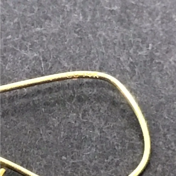 Gold 14k Dolphin jumping through Hoop Drop Earrings Rare vintage ret $850 - Picture 12 of 12